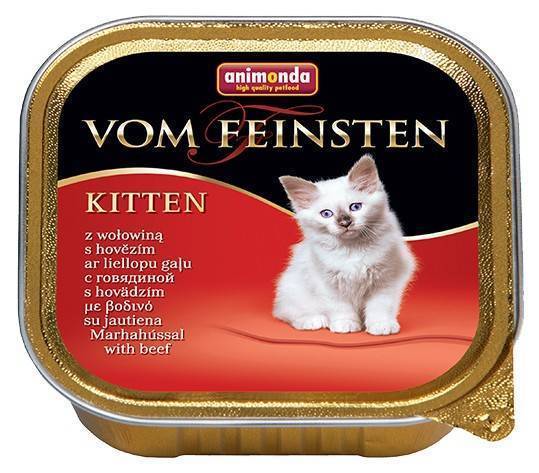 ΚΟΝΣΕΡΒΑ ΓΑΤΑΣ ANIMONDA VOM FEINSTEN KITTEN ΒΟΔΙΝΟ ΚΑΙ ΠΟΥΛΕΡΙΚΑ 100GR ANIMONDA VOM FEINSTEN