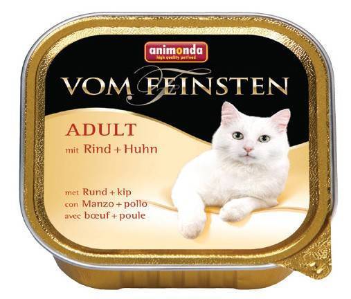 ΚΟΝΣΕΡΒΑ ΓΑΤΑΣ ANIMONDA VOM FEINSTEN ADULT ΒΟΔΙΝΟ ΚΑΙ ΚΟΤΟΠΟΥΛΟ 100GR