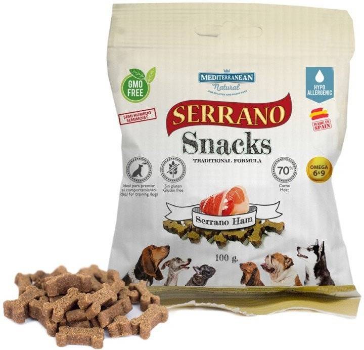 MEDITERRANEAN NATURAL SNACK ΣΕ ΜΙΚΡΕΣ ΜΠΟΥΚΙΕΣ MEDITERRANEAN NATURAL SERRANO ΖΑΜΠΟΝ 100GR