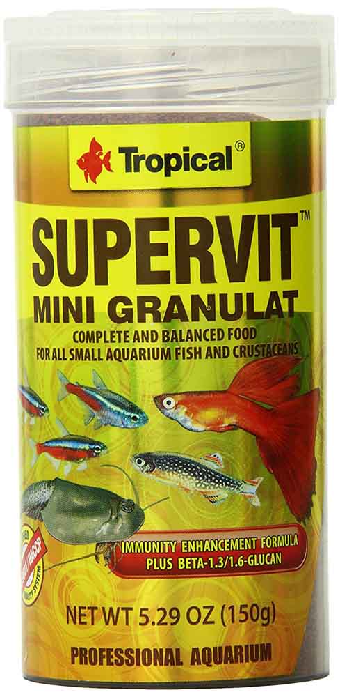 ΤΡΟΦΗ ΨΑΡΙΩΝ TROPICAL SUPERVIT MINI GRANULAT 65GR TROPICAL