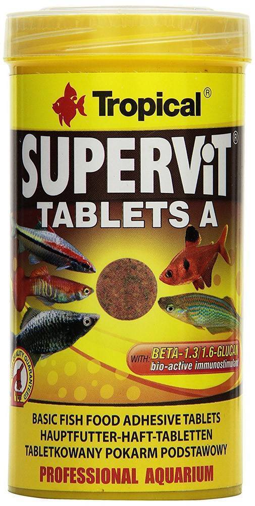 ΤΡΟΦΗ ΨΑΡΙΩΝ TROPICAL SUPERVIT TABLETS A 36GR TROPICAL