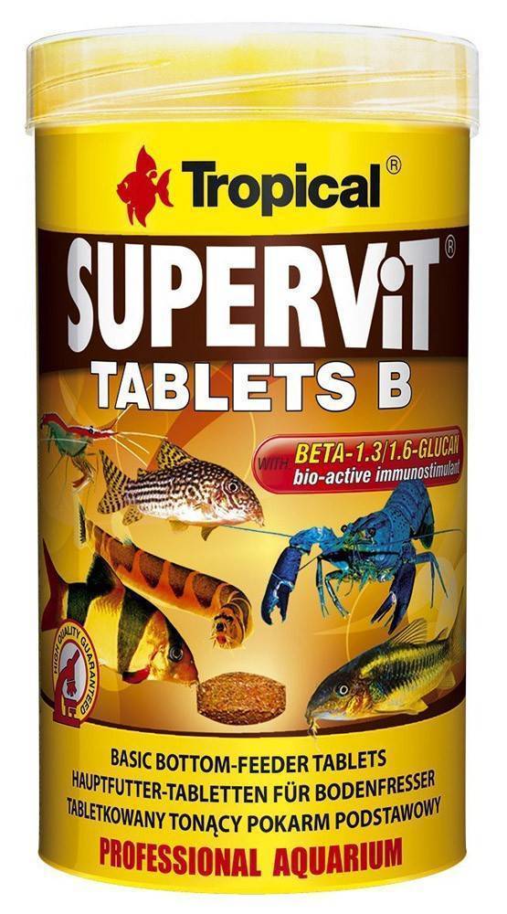 ΤΡΟΦΗ ΨΑΡΙΩΝ TROPICAL SUPERVIT TABLETS B 36GR TROPICAL