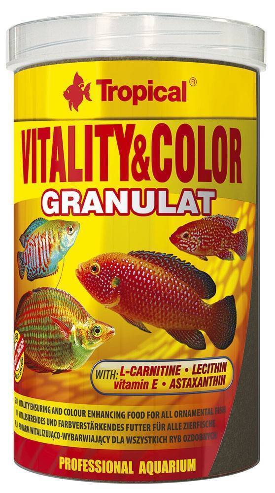 ΤΡΟΦΗ ΨΑΡΙΩΝ TROPICAL VITALITY - COLOUR GRANULAT 5.5KG TROPICAL