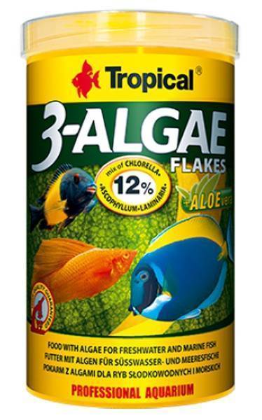 ΤΡΟΦΗ ΨΑΡΙΩΝ TROPICAL 3-ALGAE FLAKES 1000ML TROPICAL