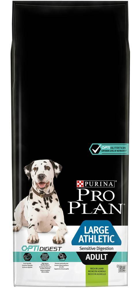 ΤΡΟΦΗ PRO PLAN LARGE ATHL ETIC ADULT SENSITIVE DIGESTION ΑΡΝΙ 14KG PROPLAN