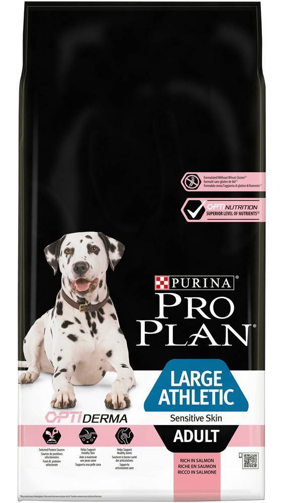 ΤΡΟΦΗ PURINA PRO PLAN LARGE ATHLETIC ADULT SENSITIVE SKIN ΣΟΛΟΜΟΣ 14KG PROPLAN