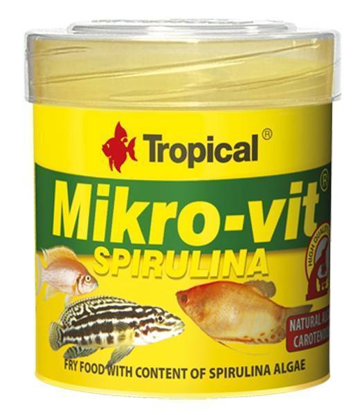 ΤΡΟΦΗ ΨΑΡΙΩΝ TROPICAL MIKRO-VIT SPIRULINA 32GR TROPICAL