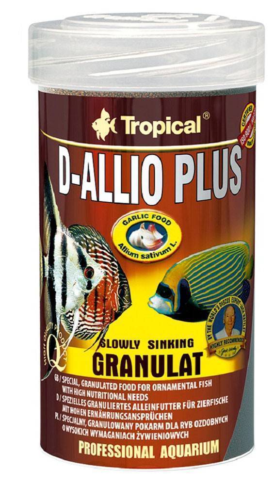 TROPICAL ΤΡΟΦΗ ΨΑΡΙΩΝ TROPICAL D-ALLIO PLUS GRANULAT 600GR