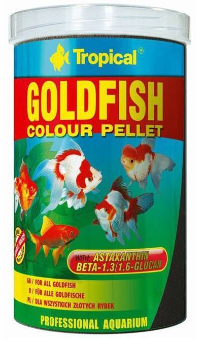 ΤΡΟΦΗ ΨΑΡΙΩΝ TROPICAL GOLDFISH COLOUR PELLET 90GR TROPICAL