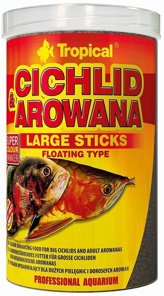 ΤΡΟΦΗ ΨΑΡΙΩΝ TROPICAL CICHLID - AROWANA LARGE STICKS 75GR TROPICAL