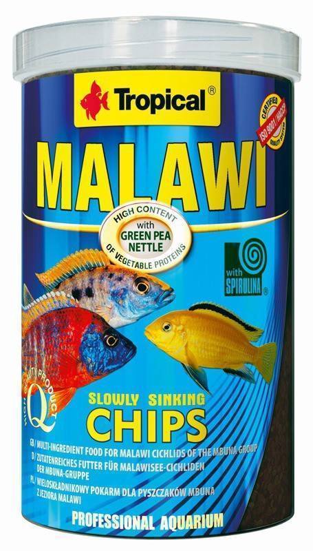 ΤΡΟΦΗ ΨΑΡΙΩΝ TROPICAL MALAWI CHIPS 520GR/1000ML TROPICAL