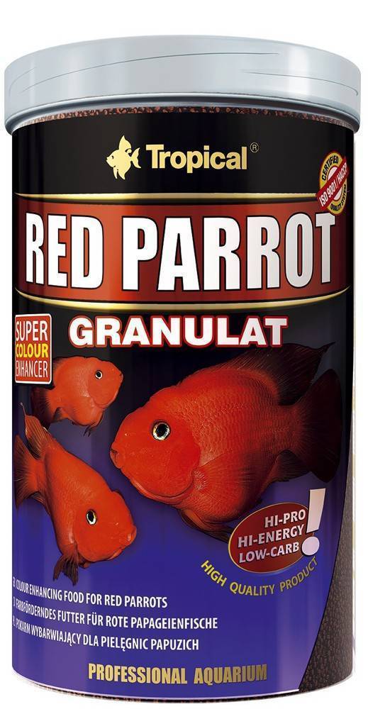 ΤΡΟΦΗ ΨΑΡΙΩΝ TROPICAL RED PARROT 100GR TROPICAL
