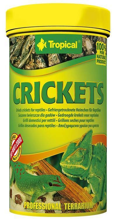 ΤΡΟΦΗ ΕΡΠΕΤΩΝ TROPICAL CRICKETS 250ML TROPICAL