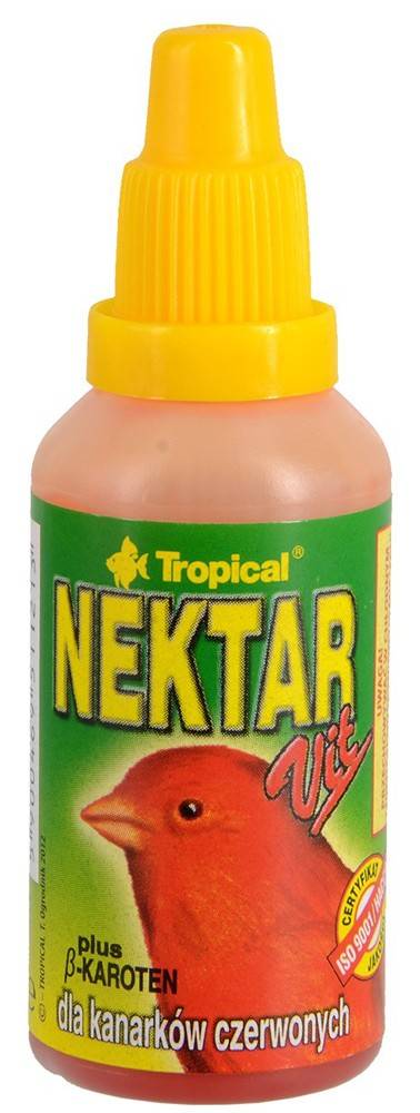 ΣΥΜΠΛΗΡΩΜΑ ΔΙΑΤΡΟΦΗΣ TROPICAL NEKTAR-VIT RED CANARIES 30ML TROPICAL