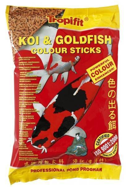 ΤΡΟΦΗ TROPICAL KOI - GOLDFISH COLOUR STICKS ΣΑΚΟΥΛΑΚΙ 1000ML/90GR TROPICAL