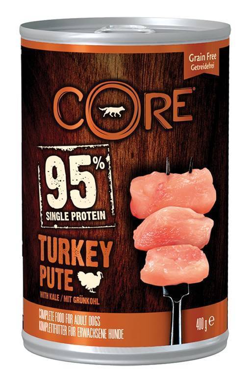 ΚΟΝΣΕΡΒΑ ΣΚΥΛΟΥ WELLNESS CORE SINGLE PROTEIN ΓΑΛΟΠΟΥΛΑ - ΛΑΧΑΝΟ 400GR CORE