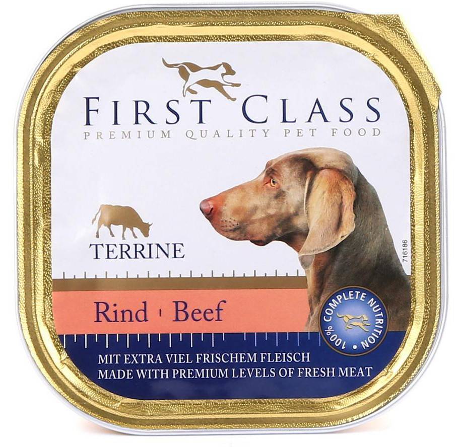 ΚΟΝΣΕΡΒΑ ΣΚΥΛΟΥ FIRST CLASS ΒΟΔΙΝΟ 300GR