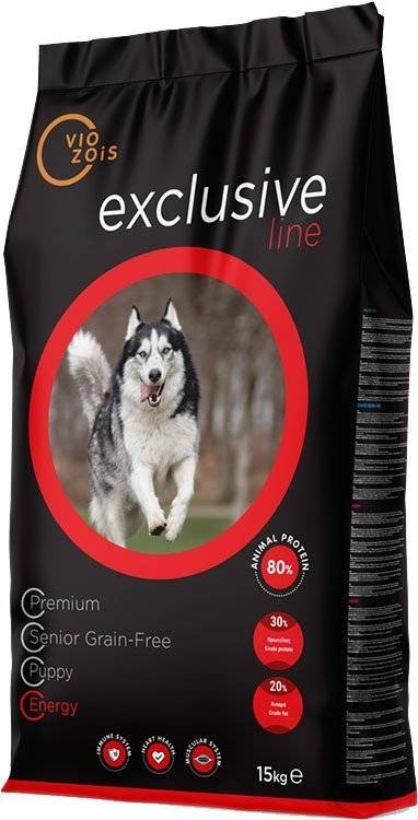 ΤΡΟΦΗ ΣΚΥΛΟΥ VIOZOIS EXCLUSIVE LINE ENERGY ΚΟΤΟΠΟΥΛΟ 15KG VIOZOIS