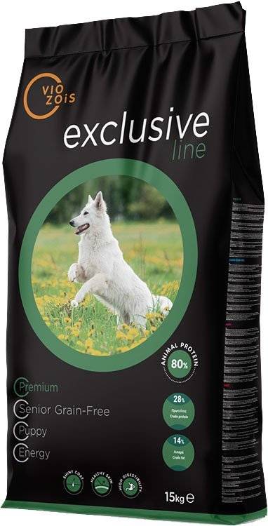 ΤΡΟΦΗ ΣΚΥΛΟΥ VIOZOIS EXCLUSIVE LINE PREMIUM ΚΟΤΟΠΟΥΛΟ 15KG VIOZOIS
