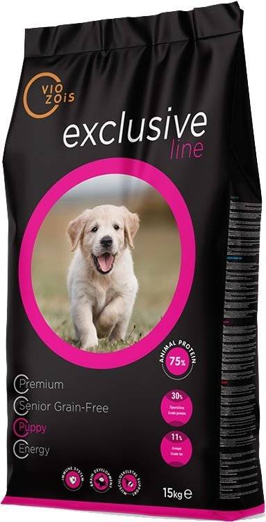 ΤΡΟΦΗ ΣΚΥΛΟΥ VIOZOIS EXCLUSIVE LINE PUPPY ΚΟΤΟΠΟΥΛΟ 15KG