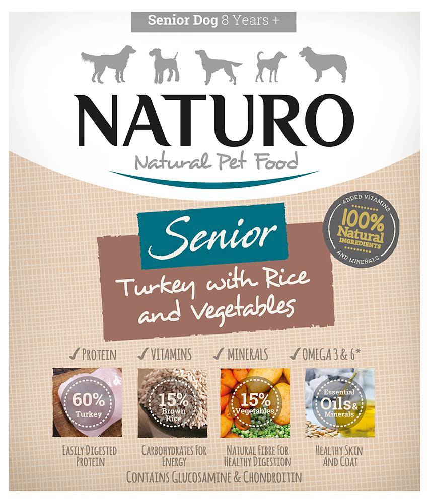 ΓΕΥΜΑ ΣΚΥΛΟΥ NATURO SENIOR ΓΑΛΟΠΟΥΛΑ-ΡΥΖΙ - ΛΑΧΑΝΙΚΑ 400GR NATURO