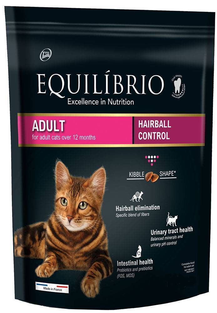 ΤΡΟΦΗ ΓΑΤΑΣ EQUILIBRIO ADULT HAIRBALL ΚΟΤΟΠΟΥΛΟ 7.5KG EQUILIBRIO