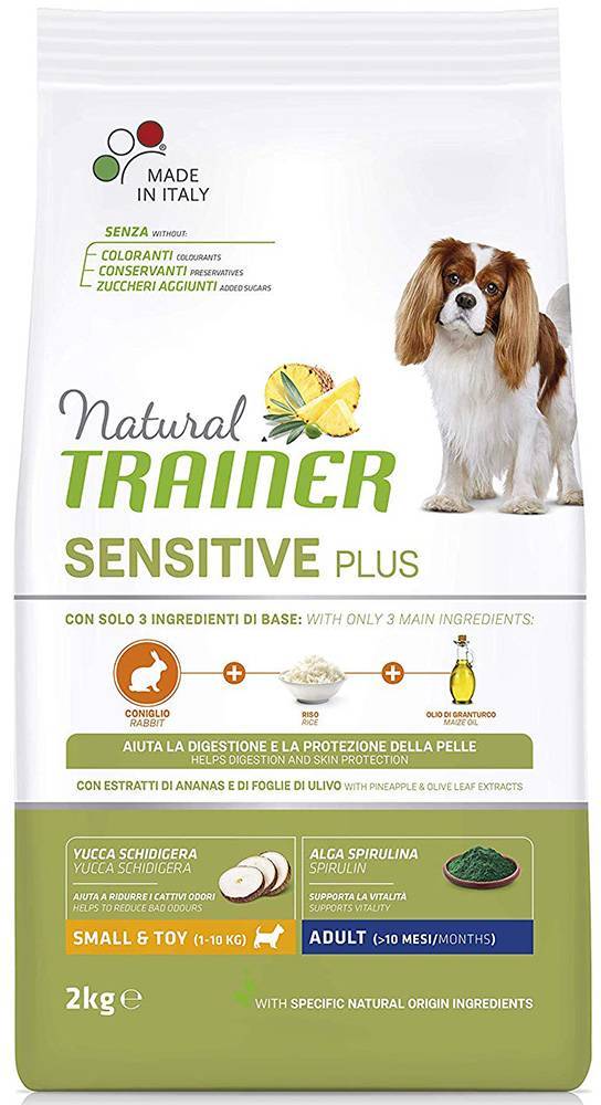 ΤΡΟΦΗ ΣΚΥΛΟΥ NATURAL TRAINER SENSITIVE PLUS ADULT MINI ΚΟΥΝΕΛΙ-ΑΡΑΚΑΣ-ΛΑΔΙ 2ΚG