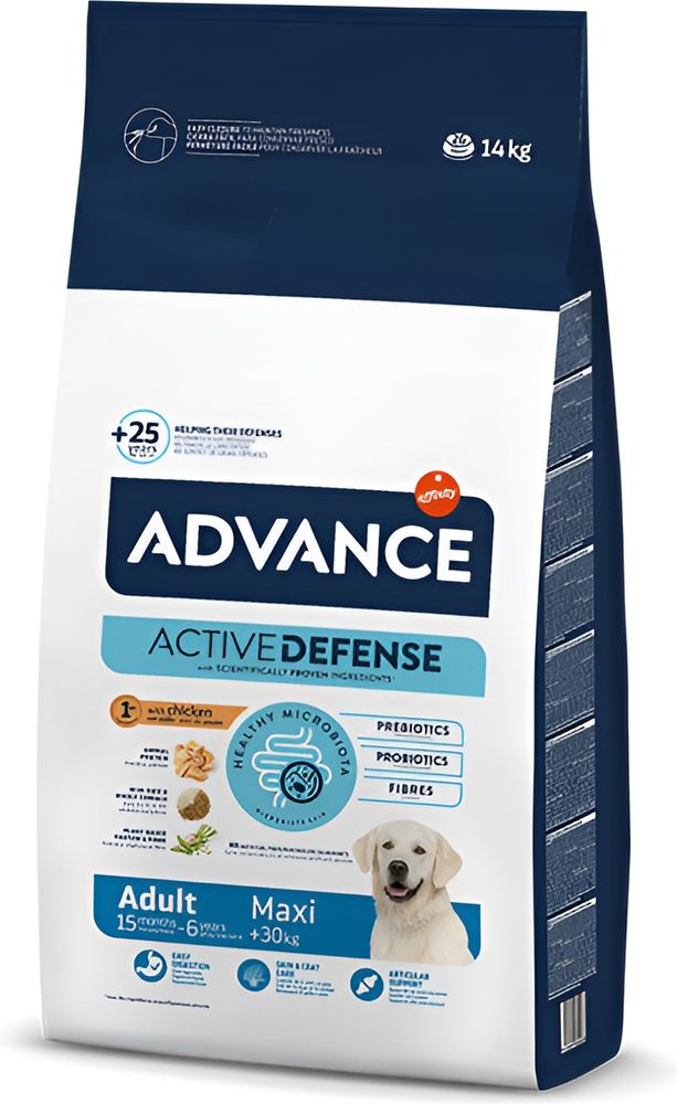 ΤΡΟΦΗ ΣΚΥΛΟΥ ADVANCE MAXI ADULT ΚΟΤΟΠΟΥΛΟ - ΡΥΖΙ 14KG