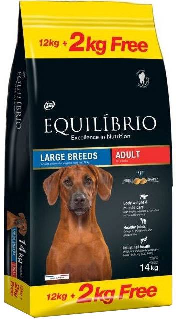 ΤΡΟΦΗ ΣΚΥΛΟΥ EQUILIBRIO ADULT LARGE BREED ΚΟΤΟΠΟΥΛΟ 12+2KG ΔΩΡΟ
