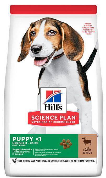 HILLS ΤΡΟΦΗ HILL'S SP CANINE MEDIUM PUPPY HDEV LAMB - RICE 2.5KG