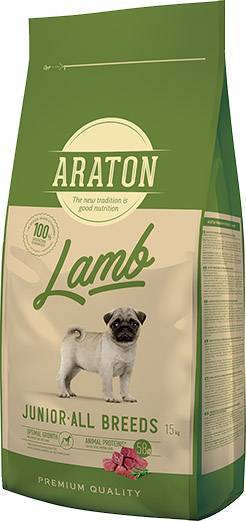 ΤΡΟΦΗ ΣΚΥΛΟΥ ARATON JUNIOR ALL BREEDS ΑΡΝΙ 15KG ARATON