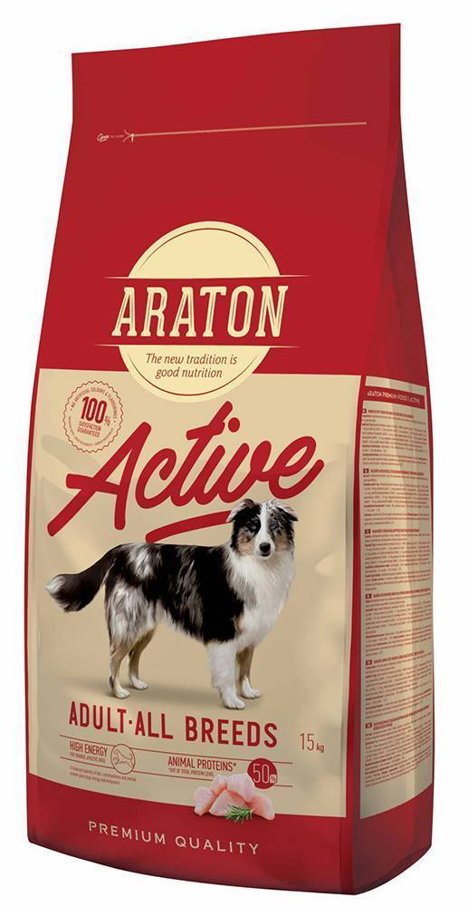ΤΡΟΦΗ ΣΚΥΛΟΥ ARATON ADULT ACTIVE ALL BREEDS ΚΟΤΟΠΟΥΛΟ 15KG ARATON