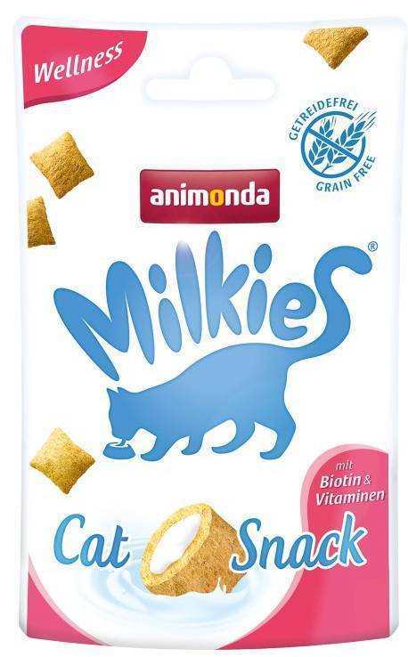 SNACK ΓΑΤΑΣ ANIMONDA MILKIES CRUNCHY PILLOW WELLNESS 30GR