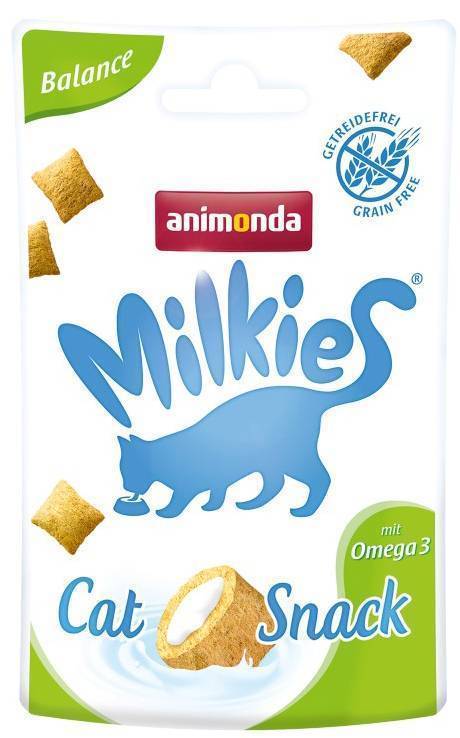 SNACK ΓΑΤΑΣ ANIMONDA MILKIES CRUNCHY PILLOW BALANCE 30GR ANIMONDA