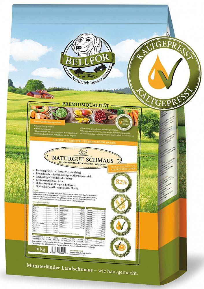 ΤΡΟΦΗ ΣΚΥΛΟΥ BELLFOR ΨΥΧΡΗΣ ΕΚΘΛΙΨΗΣ ΕΝΤΟΜΑ 10KG BELLFOR