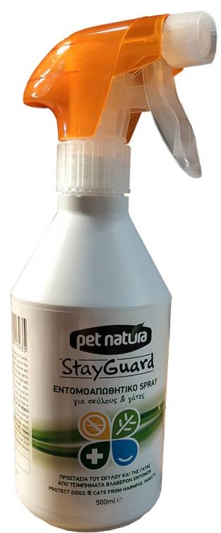 PET NATURA ΑΝΤΙΠΑΡΑΣΙΤΙΚΟ SPRAY STAY GUARD 500ML