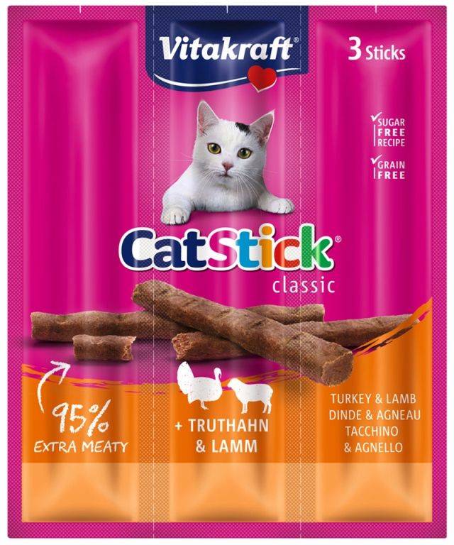ΛΙΧΟΥΔΙΕΣ ΓΑΤΑΣ VITAKRAFT CAT STICK ΓΑΛΟΠΟΥΛΑ - ΑΡΝΙ 3ΤΜΧ