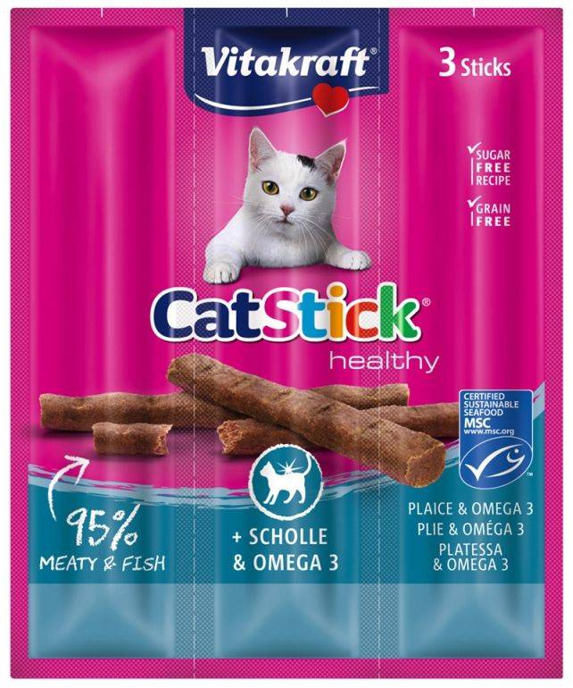 VITAKRAFT ΛΙΧΟΥΔΙΕΣ ΓΑΤΑΣ VITAKRAFT CAT STICK ΓΛΩΣΣΑ - ΩΜΕΓΑ 3 3ΤΜΧ