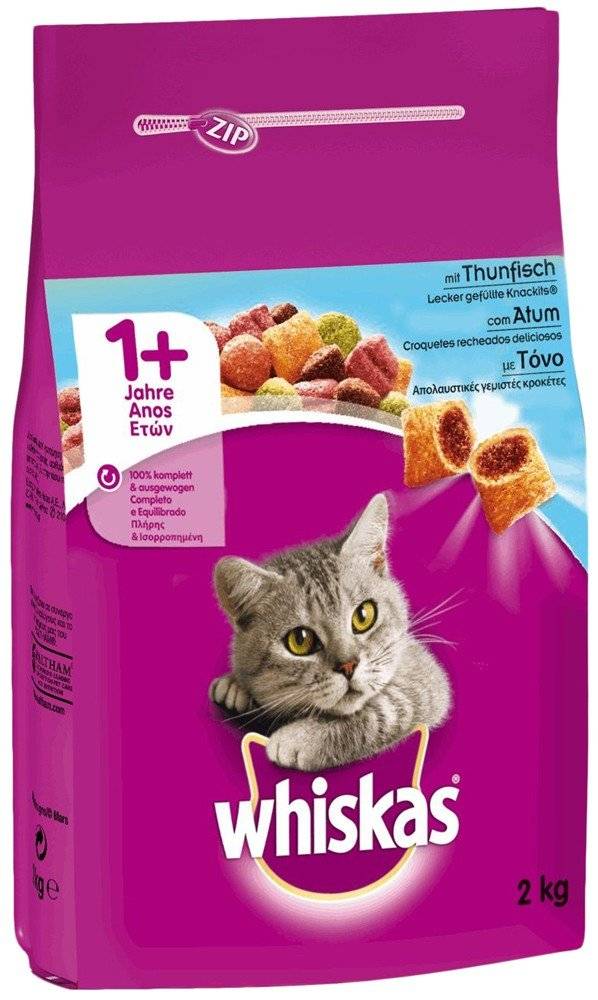 ΤΡΟΦΗ WHISKAS ADULT ΜΕ ΤΟΝΟ 2KG WHISKAS