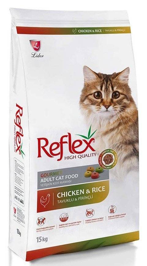ΤΡΟΦΗ REFLEX CAT MULTICOLOUR ΜΕ ΚΟΤΟΠΟΥΛΟ 15KG REFLEX