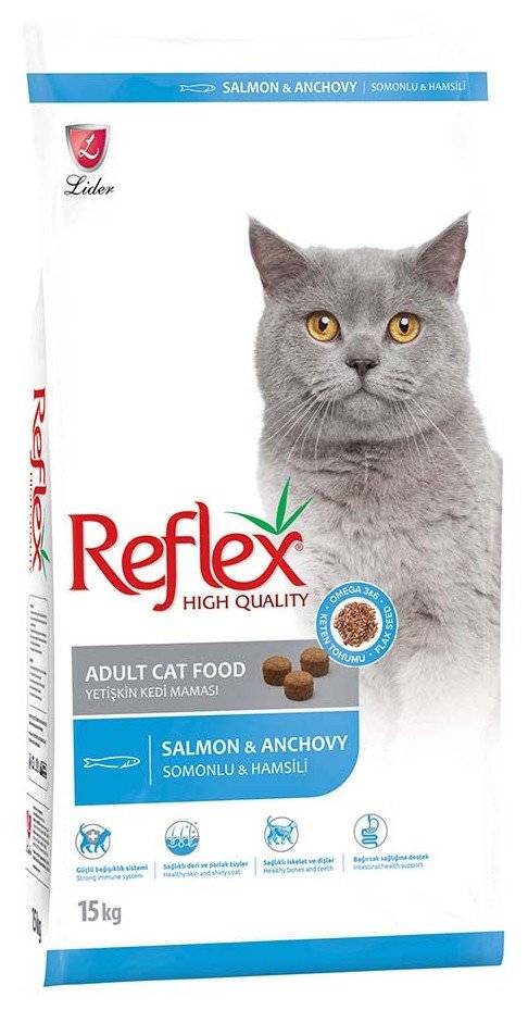 ΤΡΟΦΗ REFLEX CAT ΜΕ ΣΟΛΟΜΟ ΚΑΙ ΓΑΥΡΟ 15KG REFLEX
