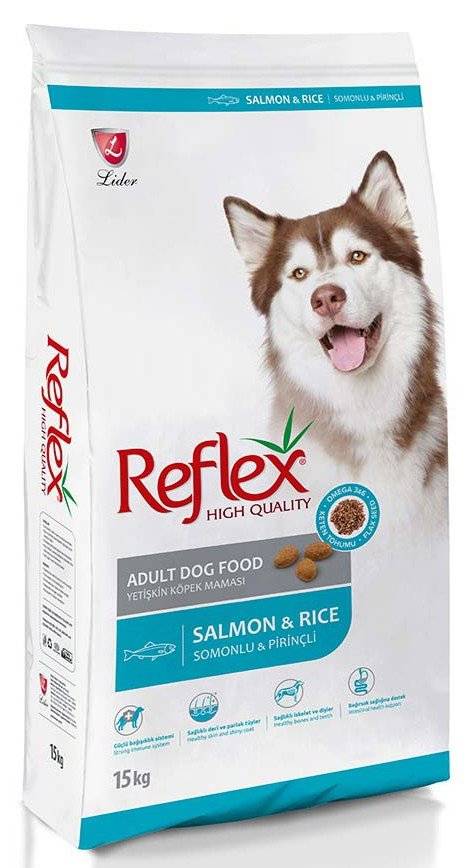 ΤΡΟΦΗ REFLEX ADULT ΜΕ ΣΟΛΟΜΟ ΚΑΙ ΡΥΖΙ 15KG REFLEX