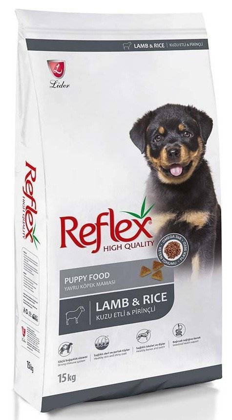 ΤΡΟΦΗ REFLEX PUPPY ΜΕ ΑΡΝΙ ΚΑΙ ΡΥΖΙ 15KG REFLEX