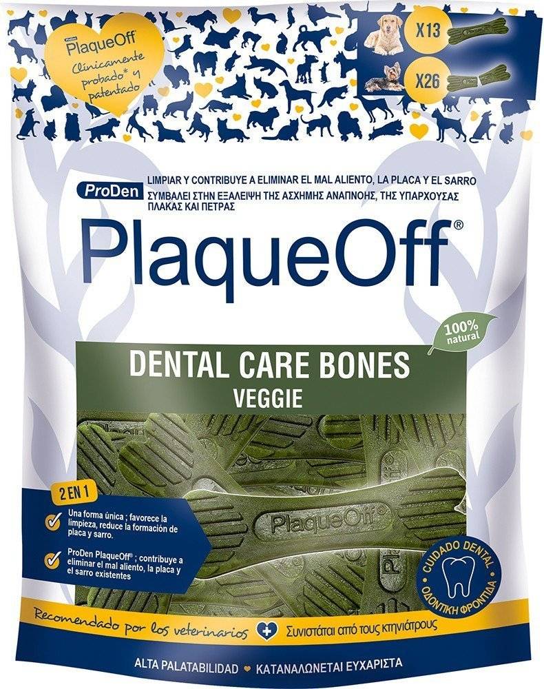 PRODEN PLAQUEOFF DENTAL CARE BONES ΜΕ ΛΑΧΑΝΙΚΑ 482GR PLAQUE OFF