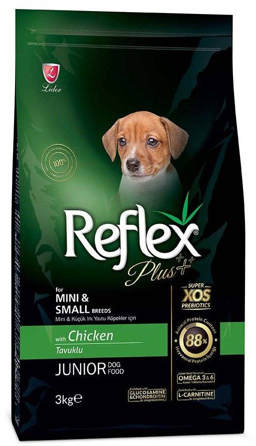 ΤΡΟΦΗ REFLEX PLUS MINI/SMALL BREEDS JUNIOR ΚΟΤΟΠΟΥΛΟ 3KG REFLEX PLUS