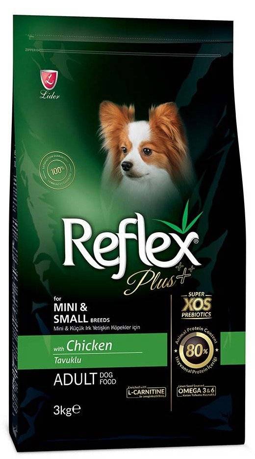 ΤΡΟΦΗ REFLEX PLUS MINI/SMALL BREEDS ADULT ΚΟΤΟΠΟΥΛΟ 3KG REFLEX PLUS