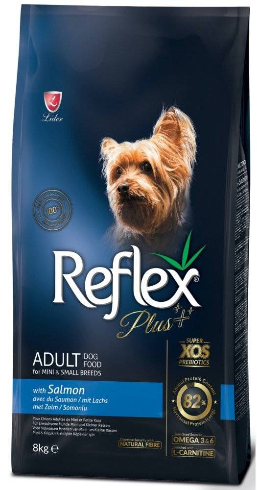 ΤΡΟΦΗ REFLEX PLUS MINI/SMALL BREEDS ADULT ΣΟΛΩΜΟ 8KG