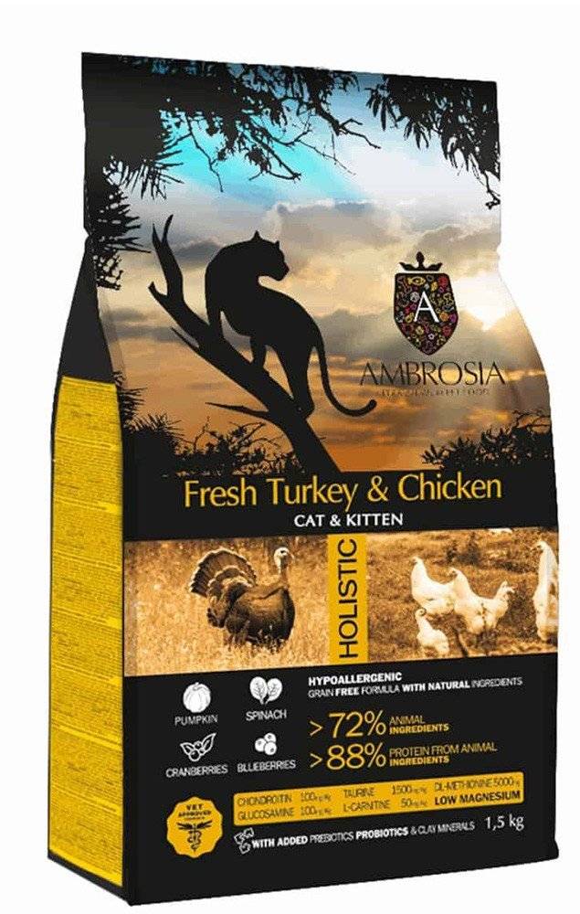 AMBROSIA ΤΡΟΦΗ AMBROSIA GRAIN FREE KITTEN ΓΑΛΟΠΟΥΛΑ - ΚΟΤΟΠΟΥΛΟ 5KG