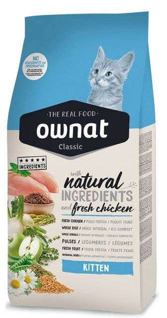 ΤΡΟΦΗ ΓΑΤΑΣ OWNAT CLASSIC KITTEN ΚΟΤΟΠΟΥΛΟ 4KG OWNAT
