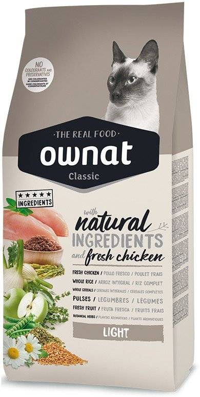 OWNAT ΤΡΟΦΗ ΓΑΤΑΣ OWNAT CLASSIC LIGHT 1.5KG